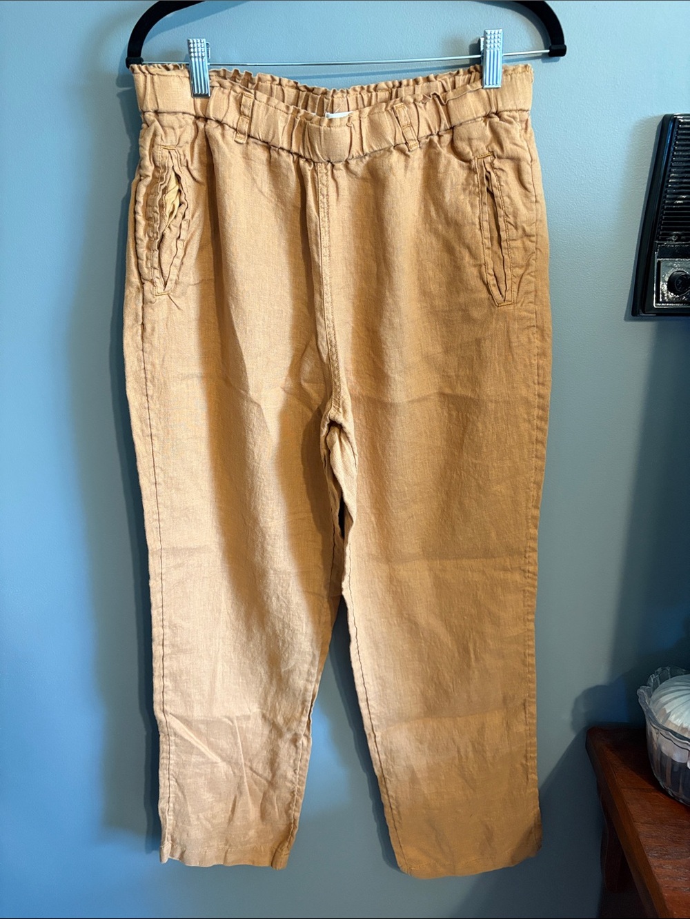 Women’s Tan Casual Drawstring Waist Pants